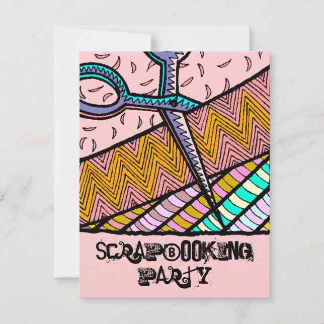 Craft Themed Party Scrapbooking parties Invitation (Front)
