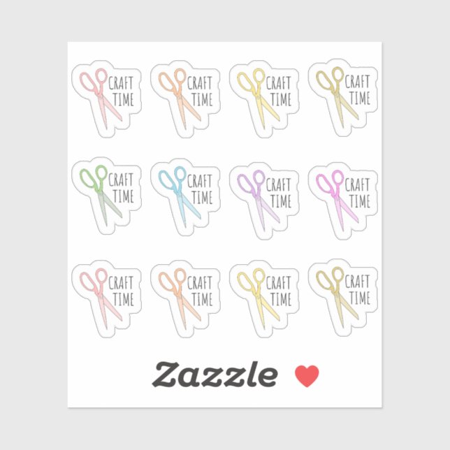 Craft Time Scissors Crafter Hobby Reminder Planner (Sheet)