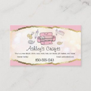 Craft Vinyl Foil Business Card - Silhouette Cricut