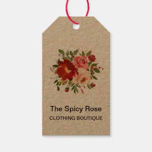 Craft Watercolor Flowers Roses Price Tag Retail