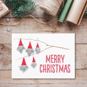Crafted Christmas Gnome – Cosy Festive Greetings Holiday Postcard