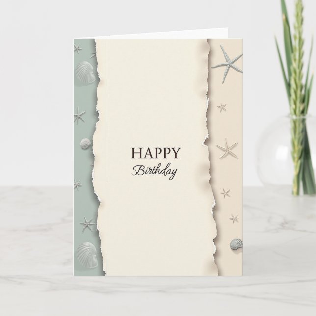 Crafted Edge Birthday Card (Front)