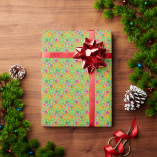Crafted Floral Chainmail in Green Wrapping Paper
