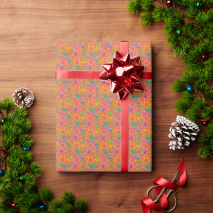 Crafted Floral Chainmail in Pink Wrapping Paper