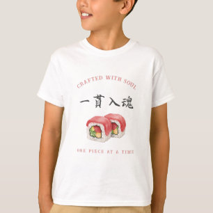 Crafted with Soul" Sushi ‐Japanese‐寿司‐kanji T-Shirt