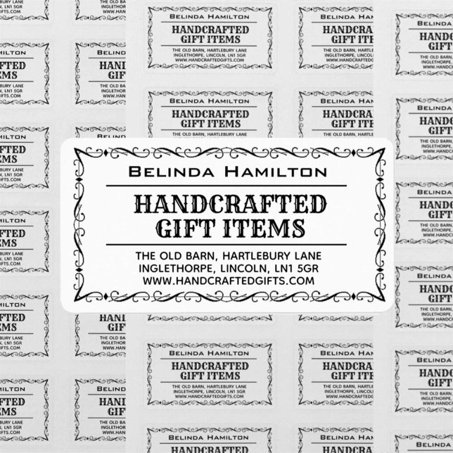 Crafter Product Name & Description on a Rectangula Label (Creator Uploaded)