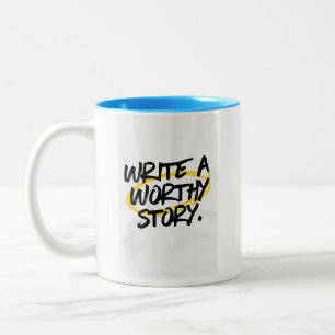 Crafting Compelling Tales  Two-Tone Coffee Mug