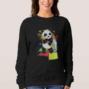 Crafting Panda Bear Handicraft Teddy Handcraft Bea Sweatshirt