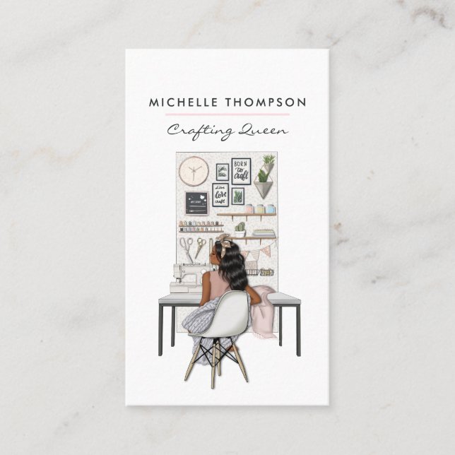 Crafting Queen Crafter Business Card (Front)