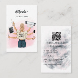 Crafting Queen Crafter QR Code Business Card