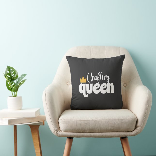 CRAFTING QUEEN PILLOW (Chair)