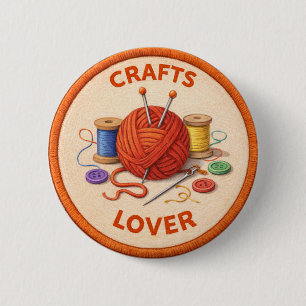 Crafts 6 Cm Round Badge