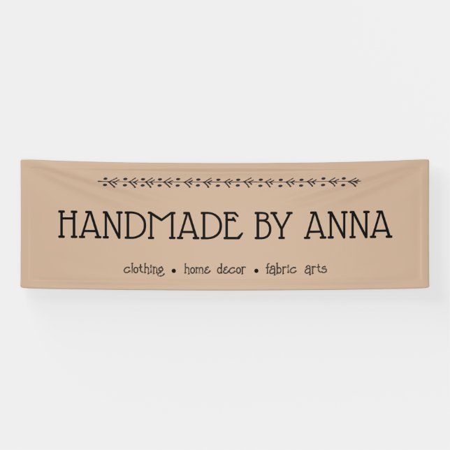 Crafts Fair Handmade Maker Vendor Booth Banner (Horizontal)