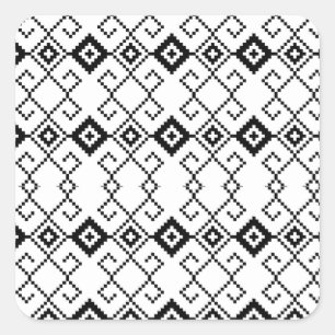 Crafts & Party Supplies Beauty of Tribal Pattern Square Sticker