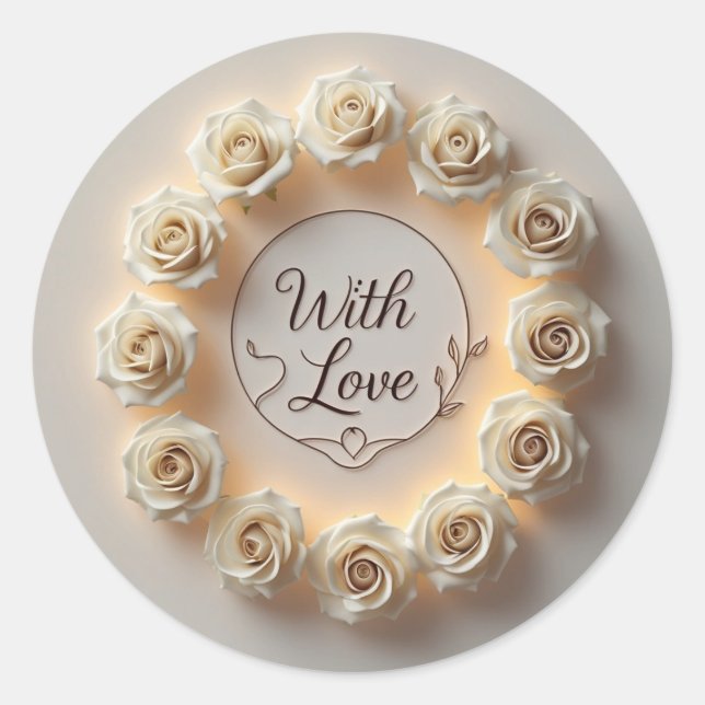 Crafts & Party Supplies > Gift Wrapping Supplies > Classic Round Sticker (Front)