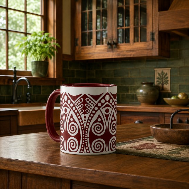 Craftsman Art Deco Style Customisable Colours Mug (Creator Uploaded)