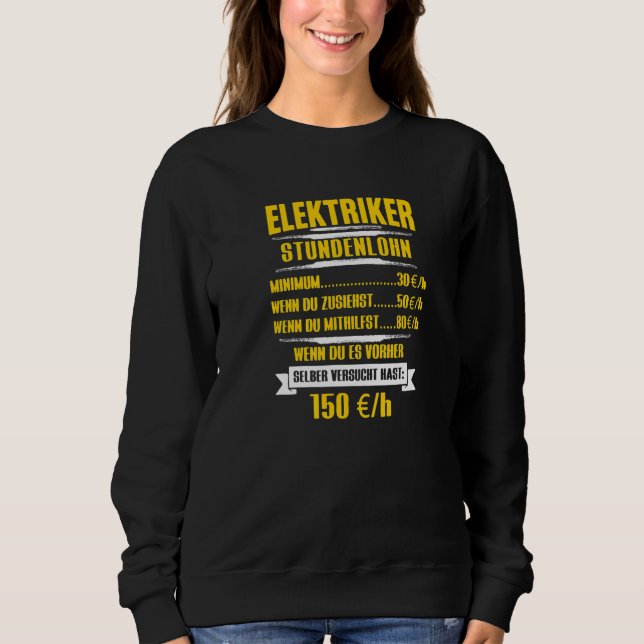 Craftsman Electronics Resistor Electricians Hourly Sweatshirt (Front)