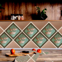 Craftsman Gingko Leaf Ceramic Tile