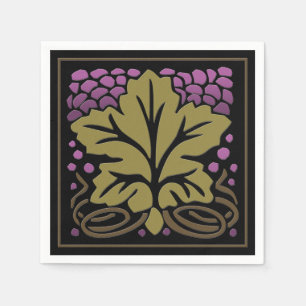 Craftsman Grape Leaf and Grapes (50 Paper Napkins) Napkin