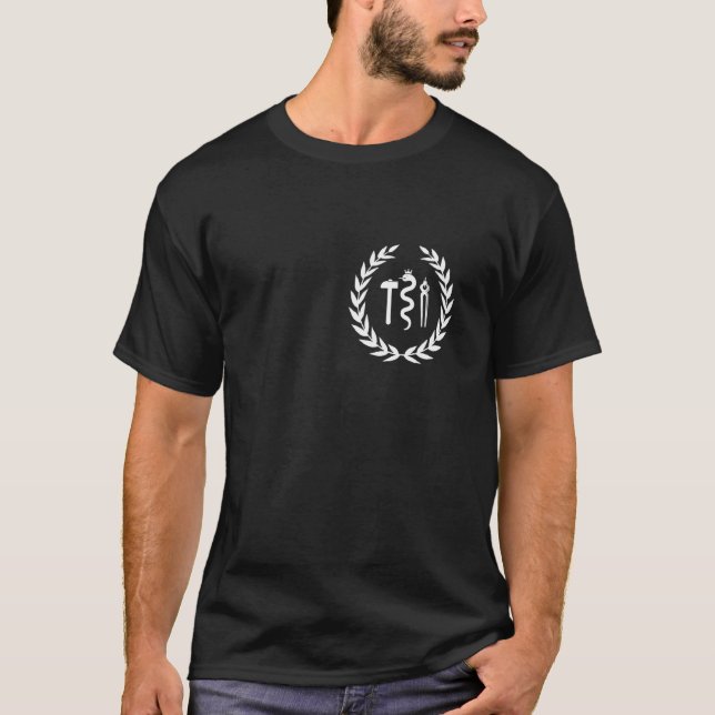 Craftsman t-shirt blacksmith symbol, mobile phone  (Front)