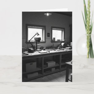 Craftsmans Bench Fathers Day Card