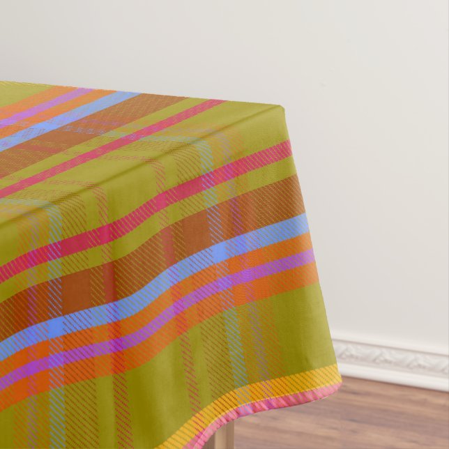 Crafty Candy Plaid CCCETOT Tablecloth (In Situ)