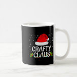 Crafty Claus Christmas Lights Santa Pajama Family  Coffee Mug<br><div class="desc">Crafty Claus Christmas Lights Santa Pajama Family Matching</div>
