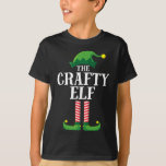 Crafty Elf Matching Family Christmas Party T-Shirt<br><div class="desc">Crafty Elf Matching Family Christmas Party</div>