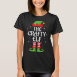 Crafty Elf Xmas Family Matching Elf Squad Christma T-Shirt<br><div class="desc">Crafty Elf Xmas Family Matching Elf Squad Christmas</div>