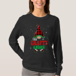 Crafty Gnome Buffalo Plaid Matching Family Christm T-Shirt<br><div class="desc">Crafty Gnome Buffalo Plaid Matching Family Christmas Groovy</div>