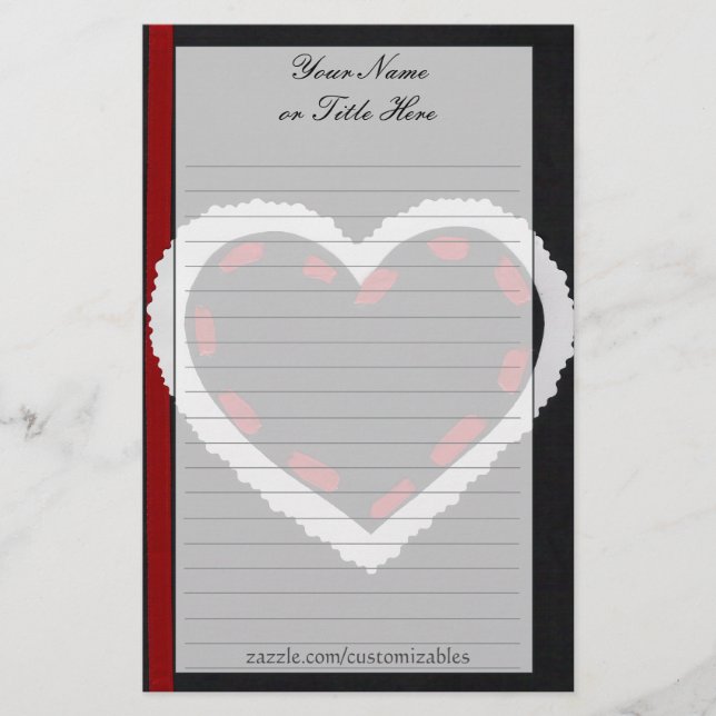 Crafty Heart Stationary Stationery (Front)