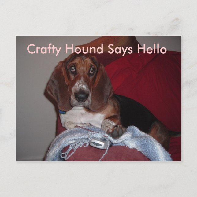Crafty Hound Postcards (Front)