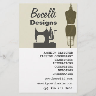Crafty Ladies Seamstress Fashion Stylist Modern Flyer