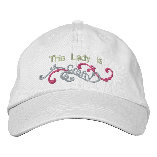 Crafty Lady Embroidered Hat (Front)