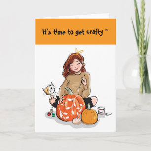 CRAFTY LADY HELLO CARD