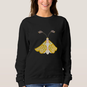 Crafty Moth Vintage Goth Horror Antisocial Butterf Sweatshirt