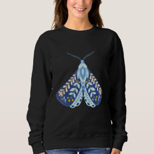Crafty Moth Vintage Goth Horror Antisocial Butterf Sweatshirt