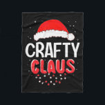 Crafty Santa Claus Christmas Matching Costume  Fleece Blanket<br><div class="desc">Crafty Santa Claus Christmas Matching Costume</div>