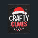 Crafty Santa Claus Christmas Matching Costume  Fleece Blanket<br><div class="desc">Crafty Santa Claus Christmas Matching Costume</div>