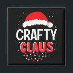 Crafty Santa Claus Christmas Matching Costume  Magnet<br><div class="desc">Crafty Santa Claus Christmas Matching Costume</div>