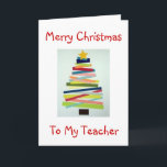 CRAFTY TREE FOR SPECIAL TEACHER AT CHRISTMAS HOLIDAY CARD<br><div class="desc">THIS CRAFTY TREE WILL PUT A SMILE ON "YOUR" TEACHER'S FACE THIS CHRISTMAS FOR SURE!</div>