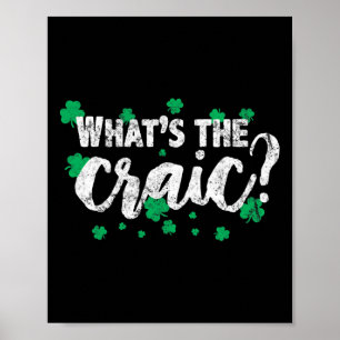 Craic Irish Expression Pride Ireland St Patricks F Poster