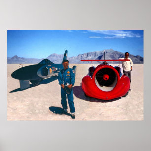 Craig Breedlove and Art Arfons (cropped) Poster