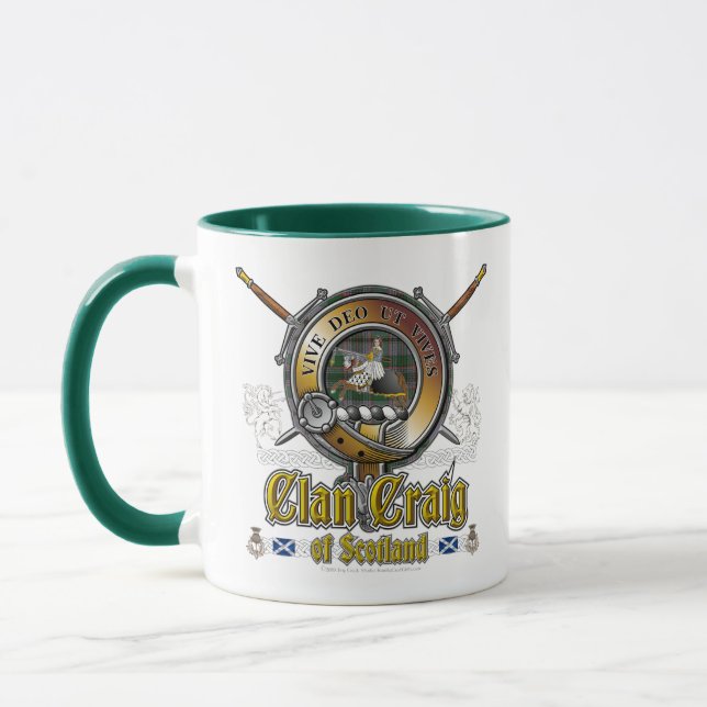 Craig Crest Badge Mug (Left)