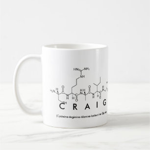 Craig peptide name mug