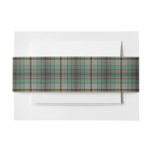Craig Scottish Tartan Belly Band Invitation Belly Band