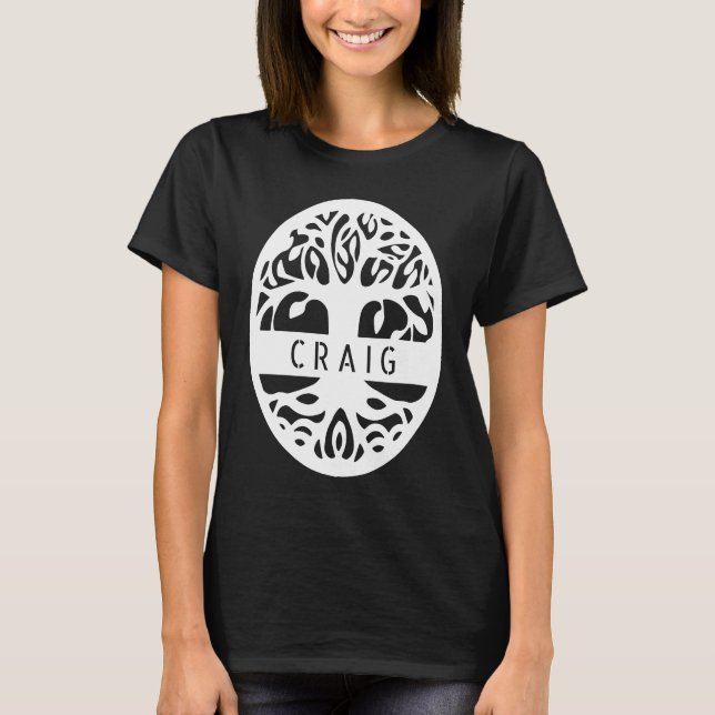 Craig St Pattys Day Celtic Roots Matching Irish Fa T-Shirt (Front)