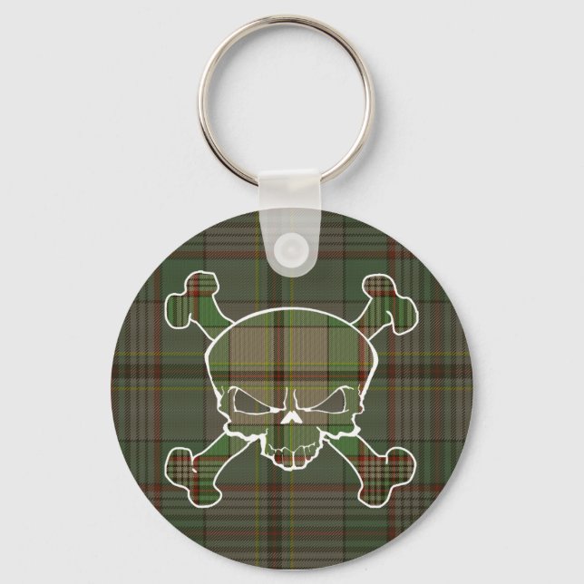 Craig Tartan Skull No Banner Keyring (Front)