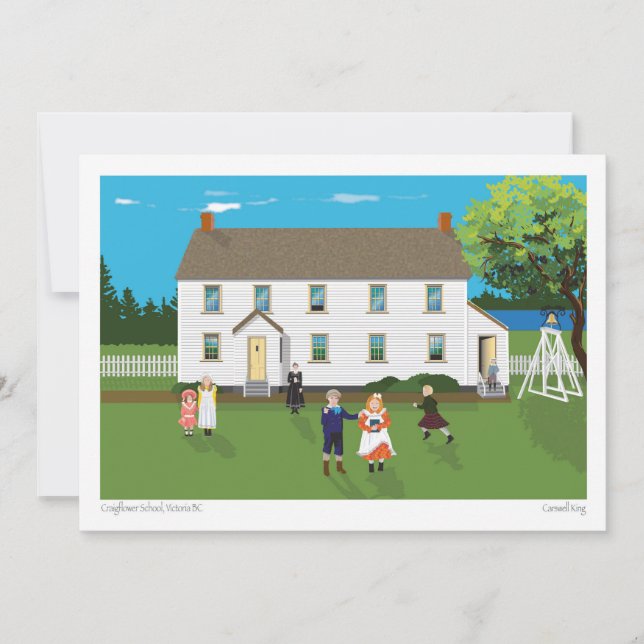 Craigflower Schoolhouse Holiday Card (Front)