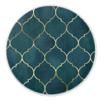 Cramic Cupboard and Door Knobs - Aqua